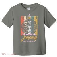 A Queen Was Born In January Toddler T-Shirt thumb 0