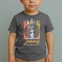 A Queen Was Born In January Toddler T-Shirt thumb 2