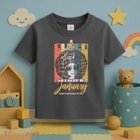 A Queen Was Born In January Toddler T-Shirt thumb 3