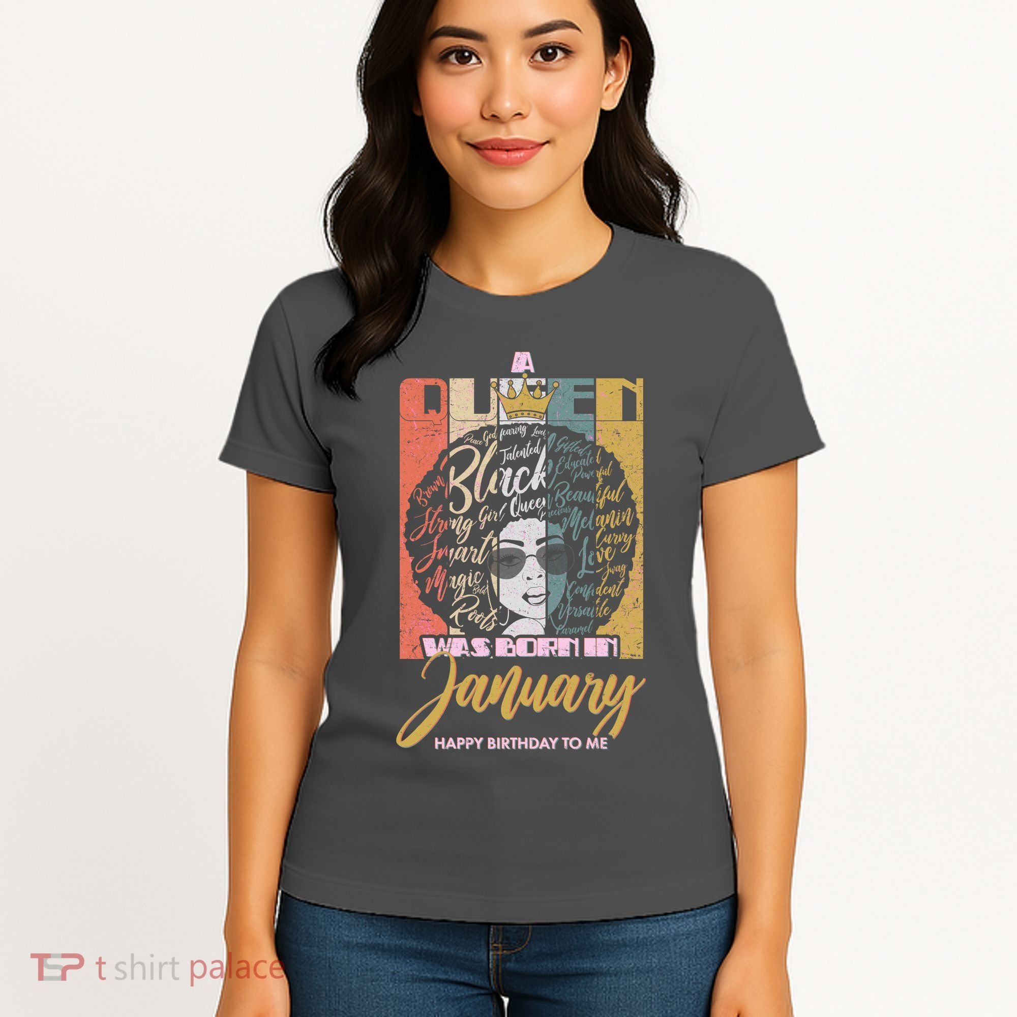 A Queen Was Born In January Women's T-Shirt