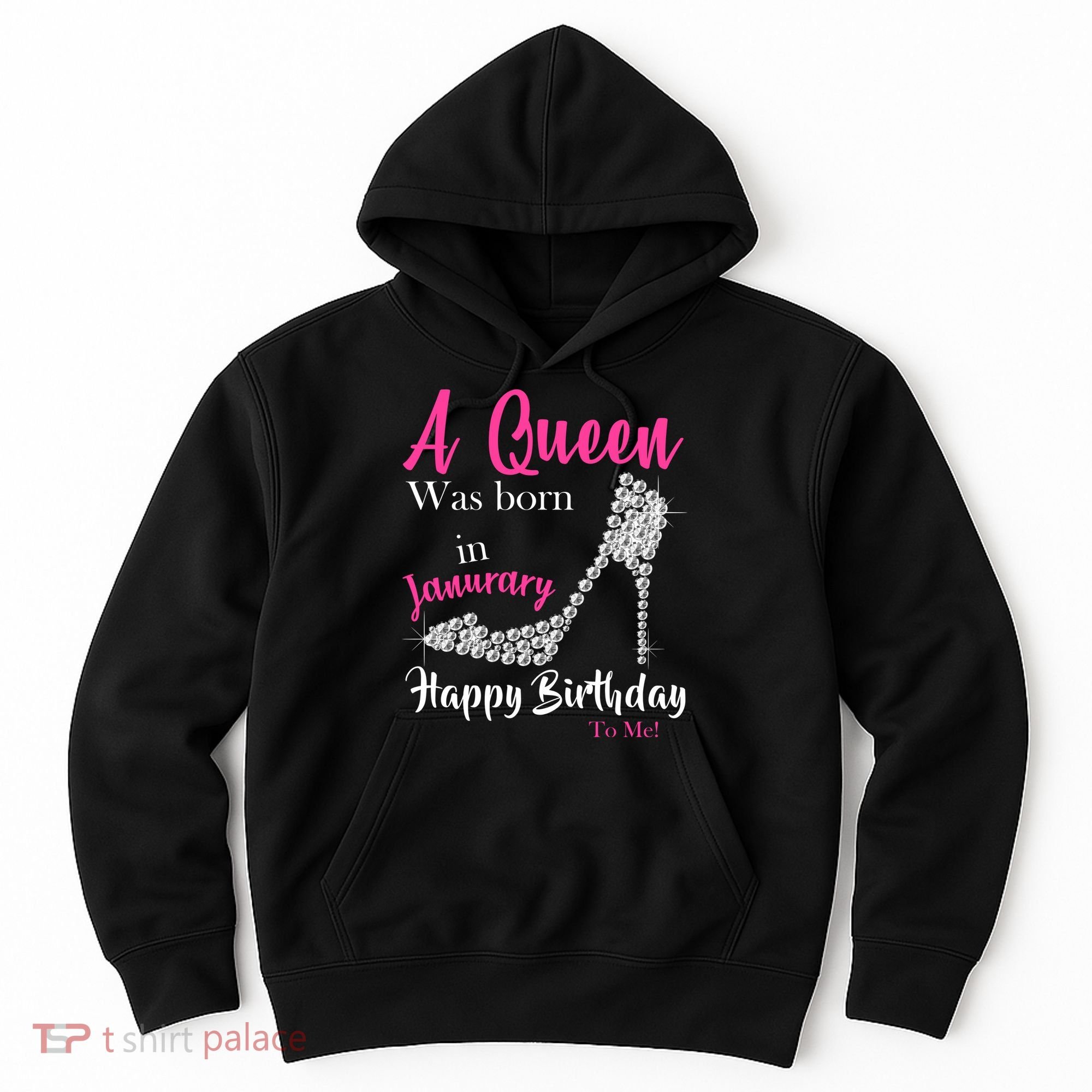 A Queen Was Born In January Birthday Hoodie