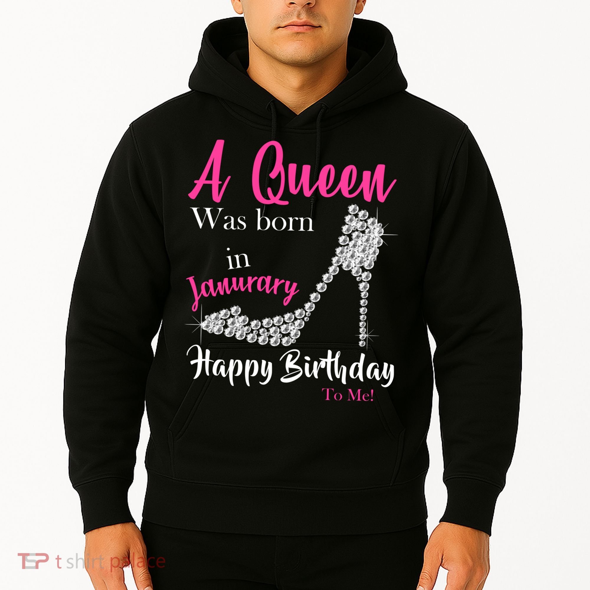 A Queen Was Born In January Birthday Hoodie