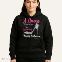 A Queen Was Born In January Birthday Hoodie thumb 5