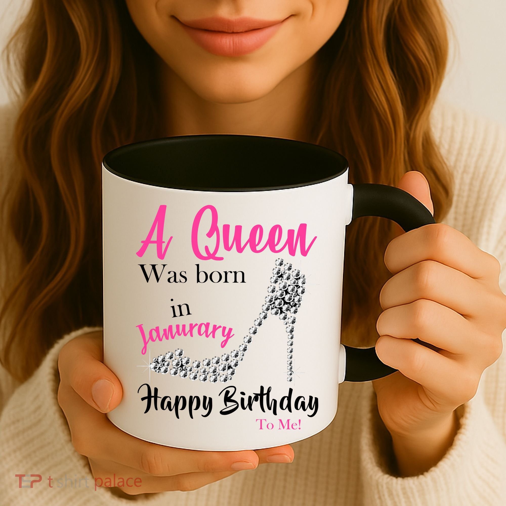 A Queen Was Born In January Birthday Coffee Mug