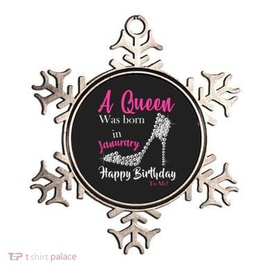 A Queen Was Born In January Birthday Ornament