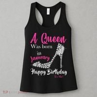 A Queen Was Born In January Birthday Women's Tank Top thumb 3