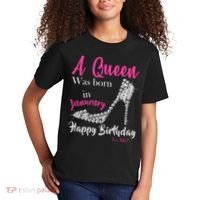 A Queen Was Born In January Birthday Kids T-Shirt thumb 2