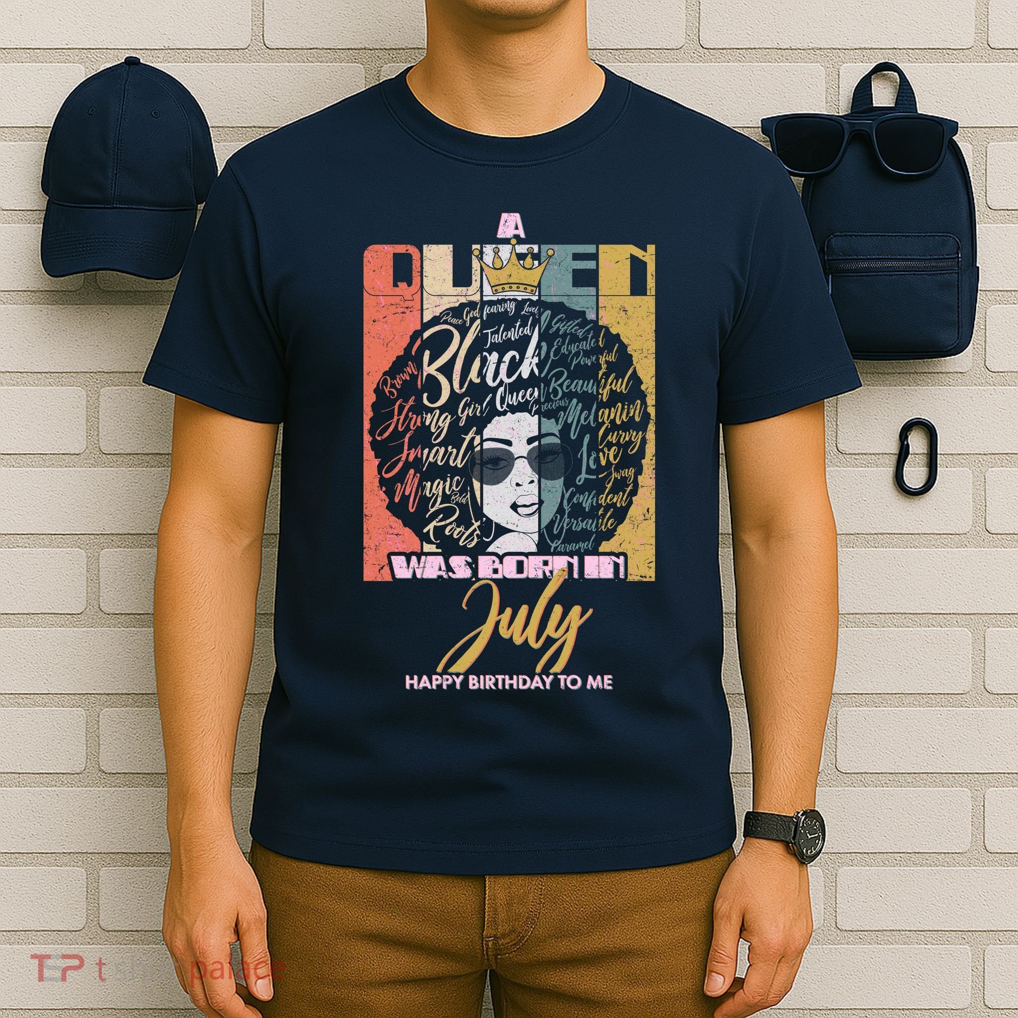 A Queen Was Born In July T-Shirt