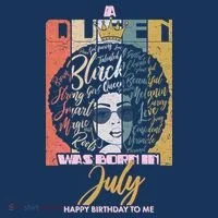 A Queen Was Born In July Women's Hoodie thumb 2