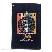 A Queen Was Born In July Golf Towel thumb 0