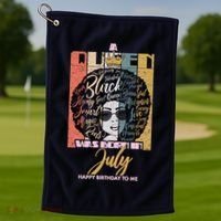 A Queen Was Born In July Golf Towel thumb 1