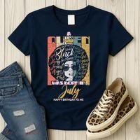 A Queen Was Born In July Women's T-Shirt thumb 3