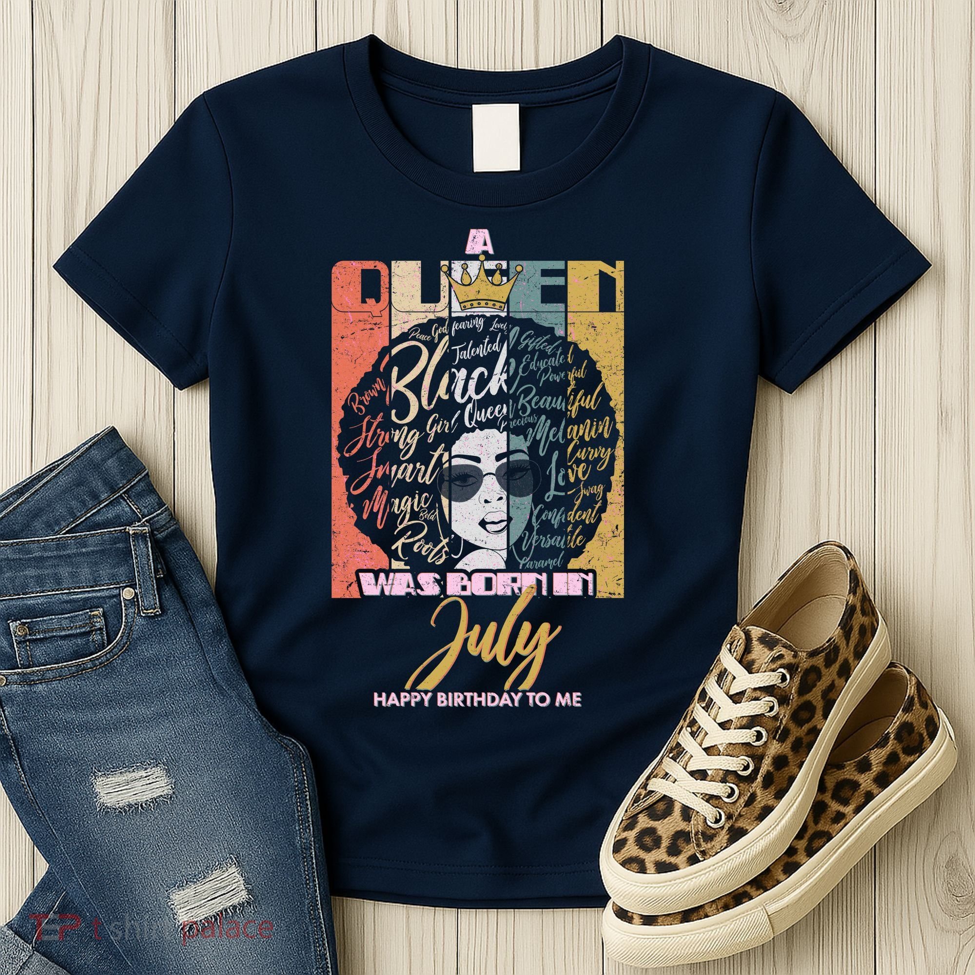 A Queen Was Born In July Women's T-Shirt