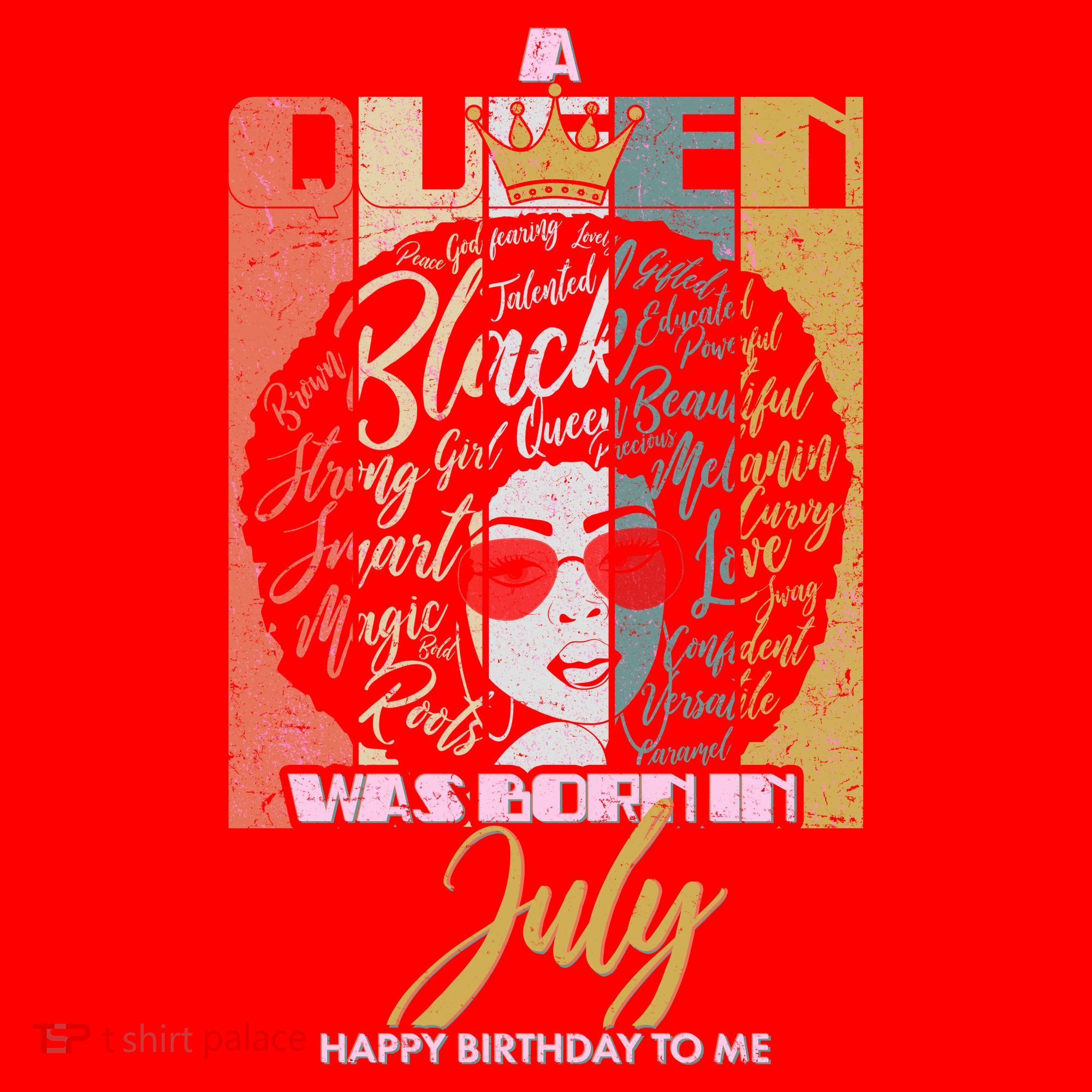 A Queen Was Born In July Santa Hat