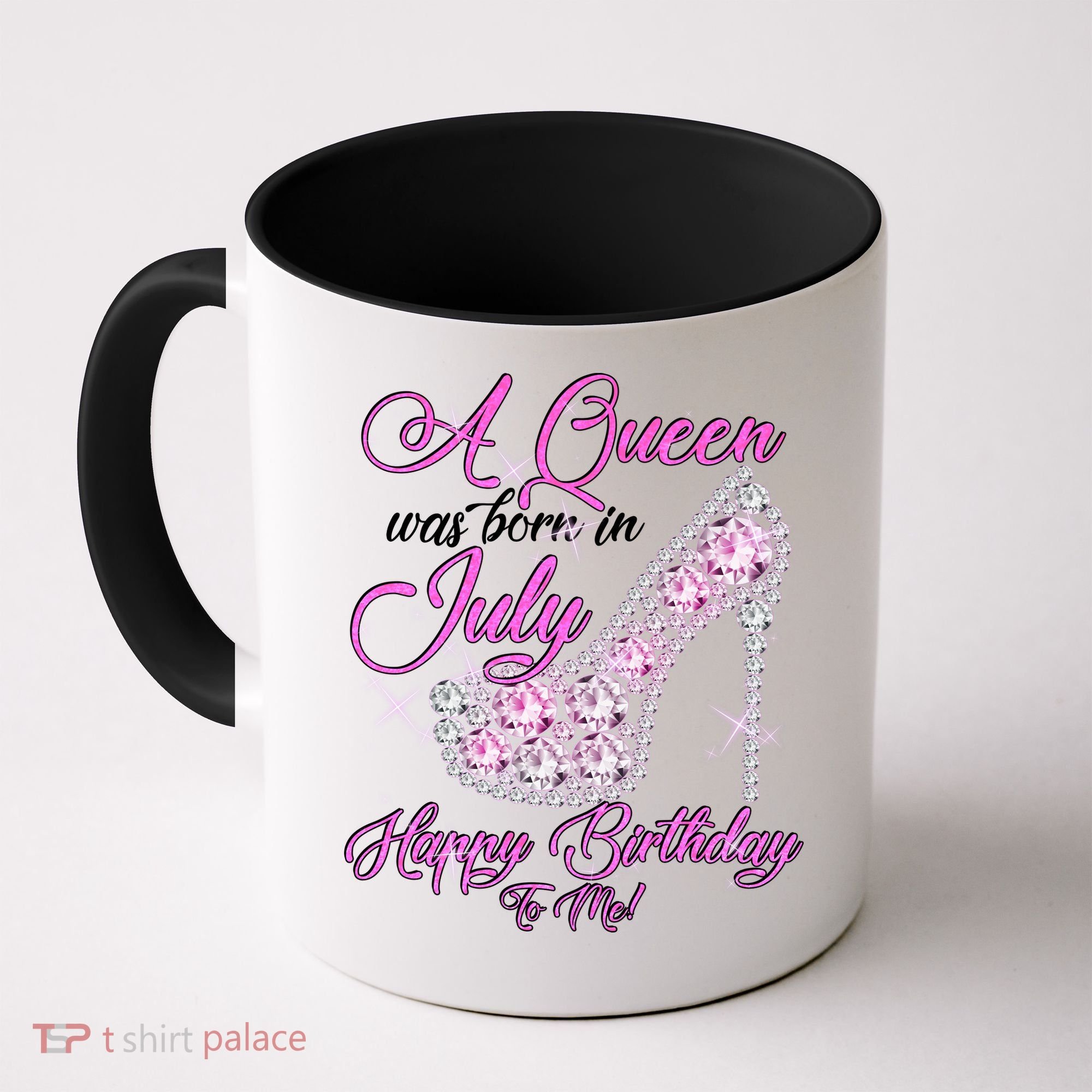 A Queen Was Born In July Fancy Birthday Coffee Mug