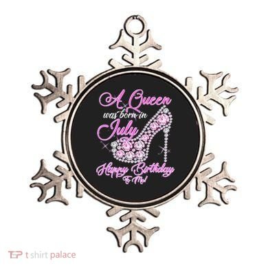 A Queen Was Born In July Fancy Birthday Ornament