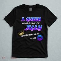 A Queen Was Born In July Happy Birthday To Me T-Shirt thumb 5