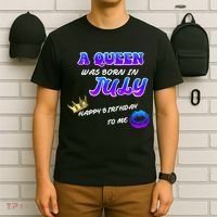 A Queen Was Born In July Happy Birthday To Me T-Shirt thumb 6