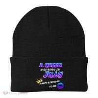 A Queen Was Born In July Happy Birthday To Me Beanie thumb 0