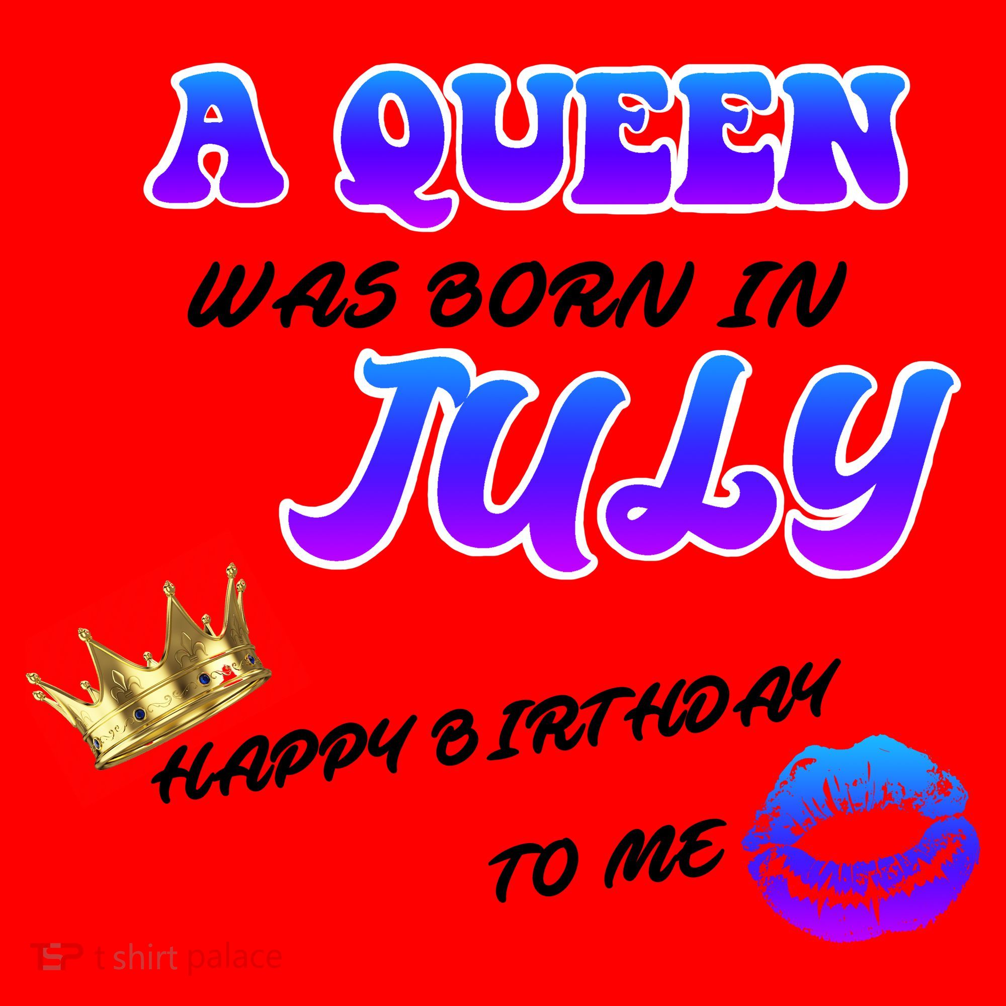 A Queen Was Born In July Happy Birthday To Me Santa Hat