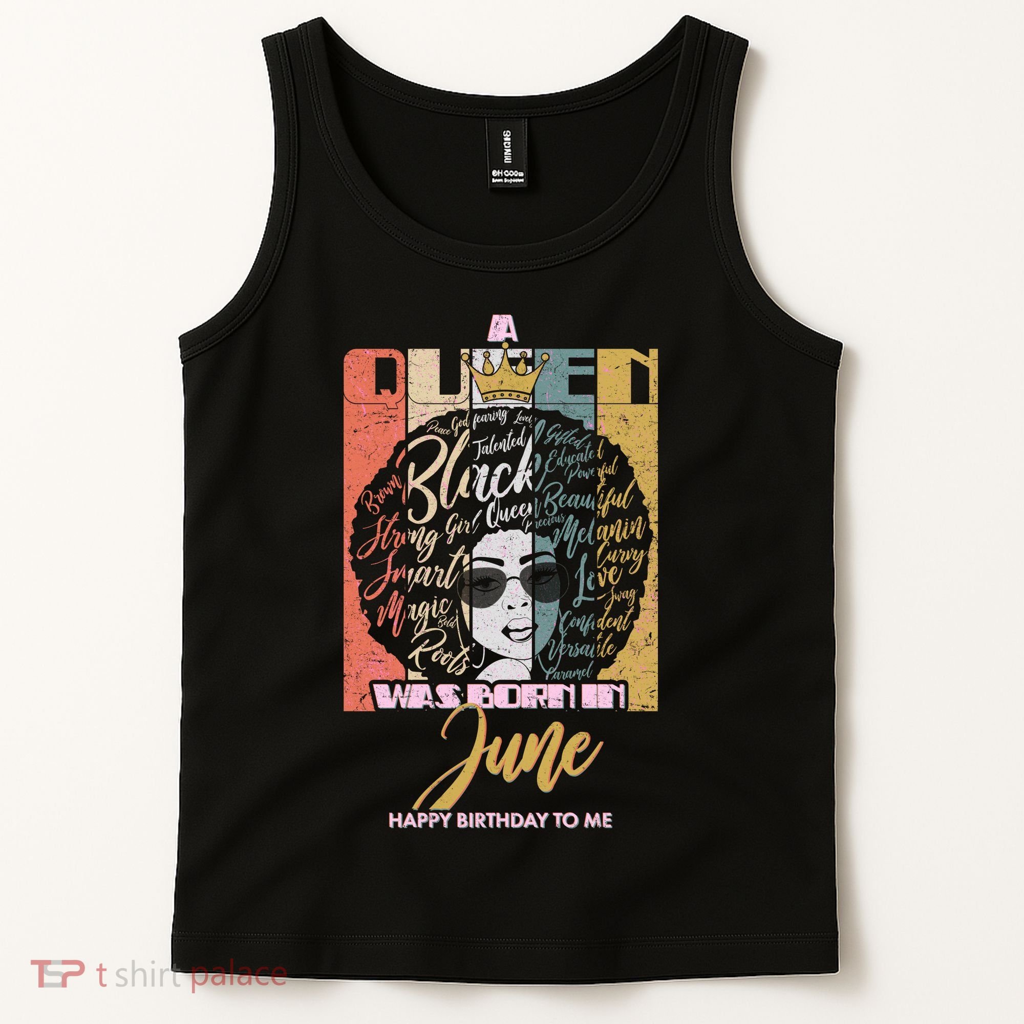 A Queen Was Born In June Tank Top