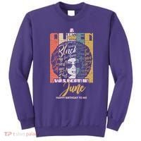 A Queen Was Born In June Sweatshirt thumb 0