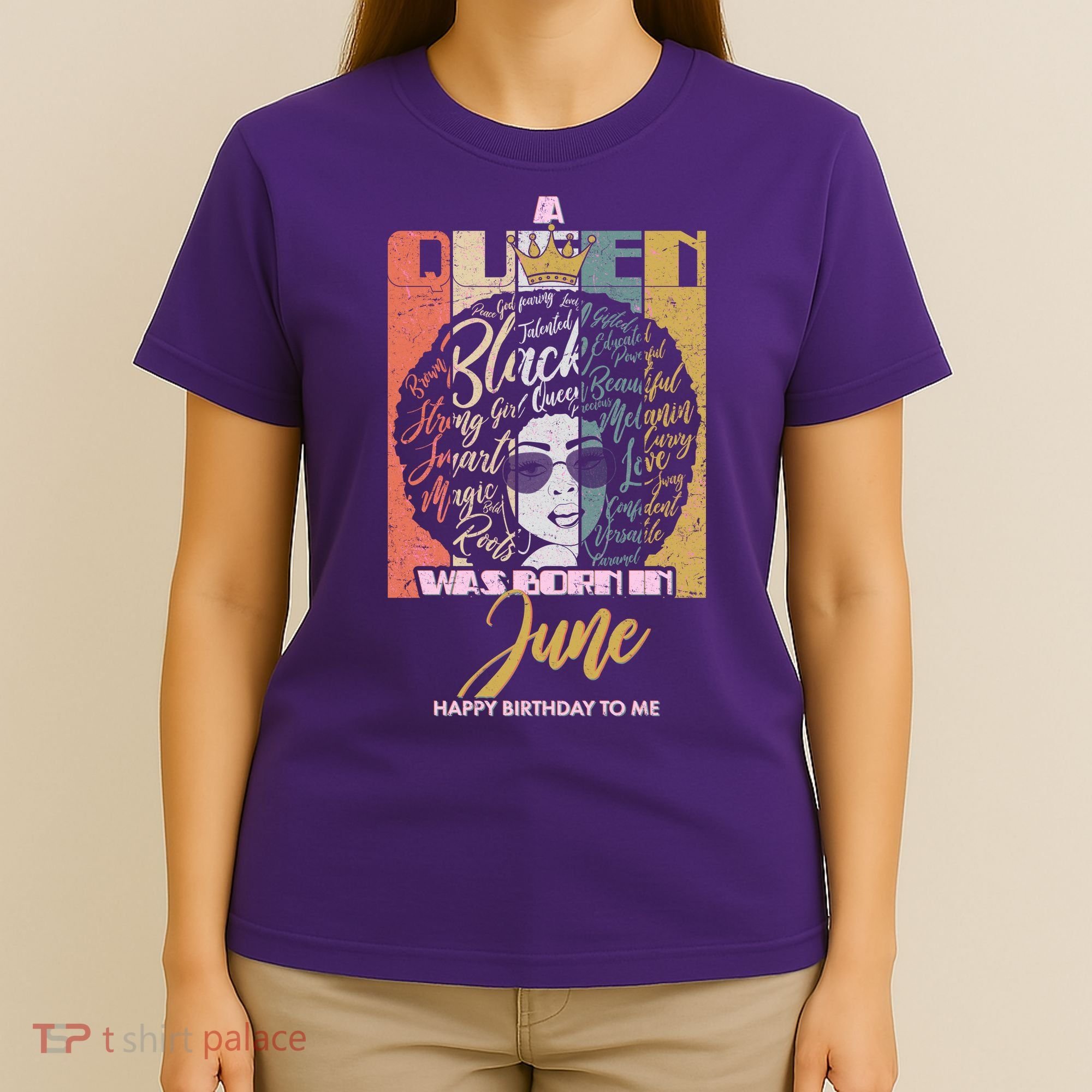 A Queen Was Born In June T-Shirt
