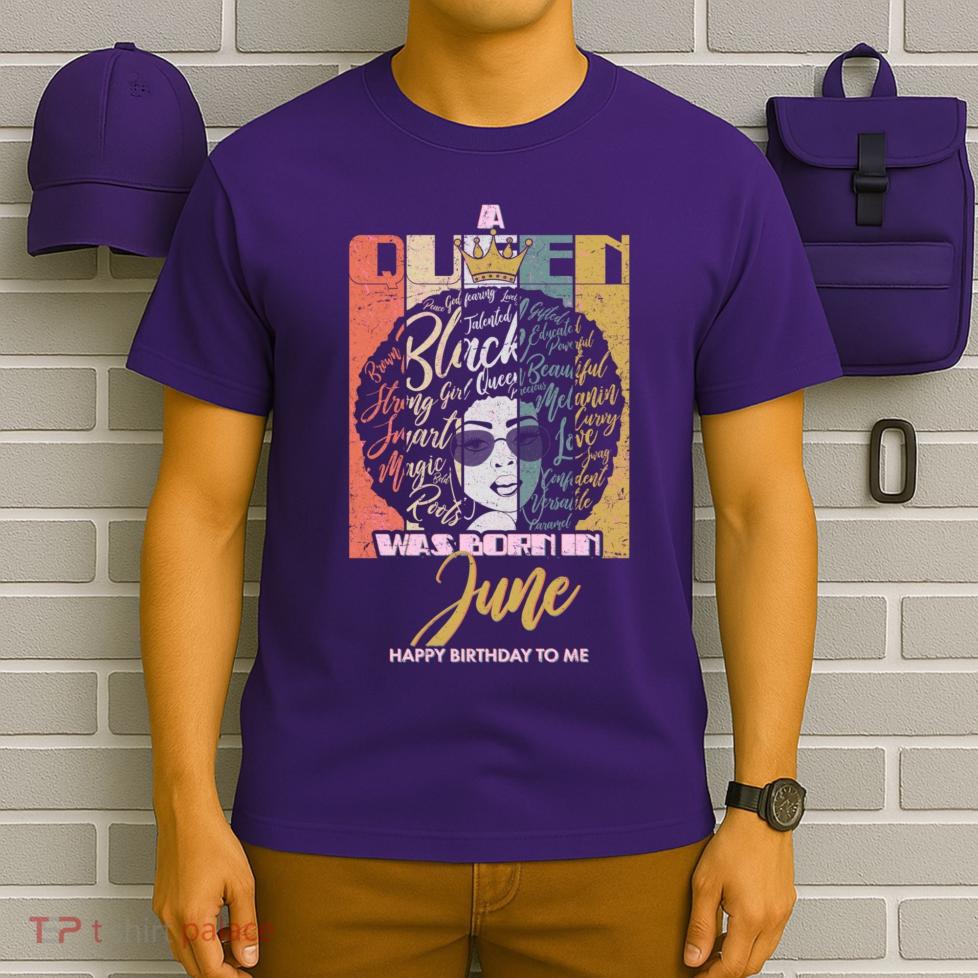 A Queen Was Born In June T-Shirt