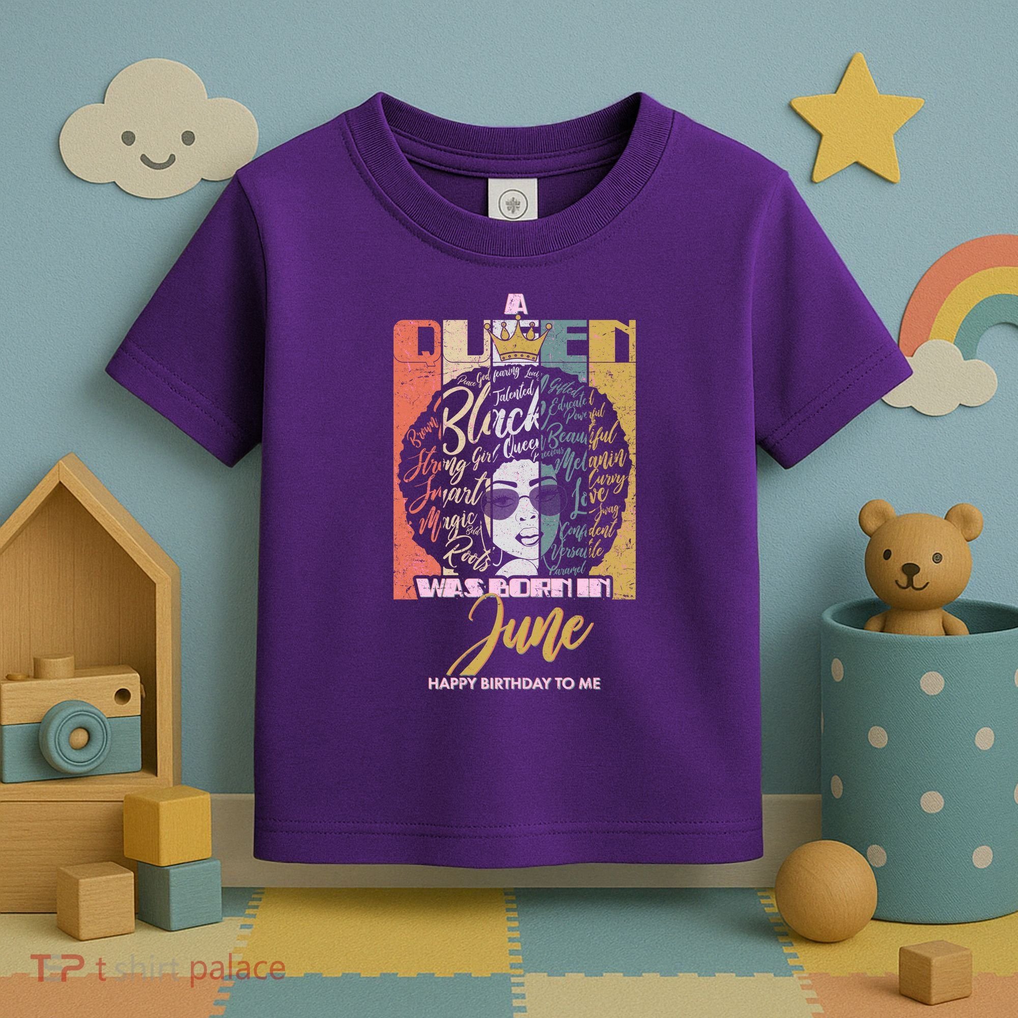 A Queen Was Born In June Toddler T-Shirt