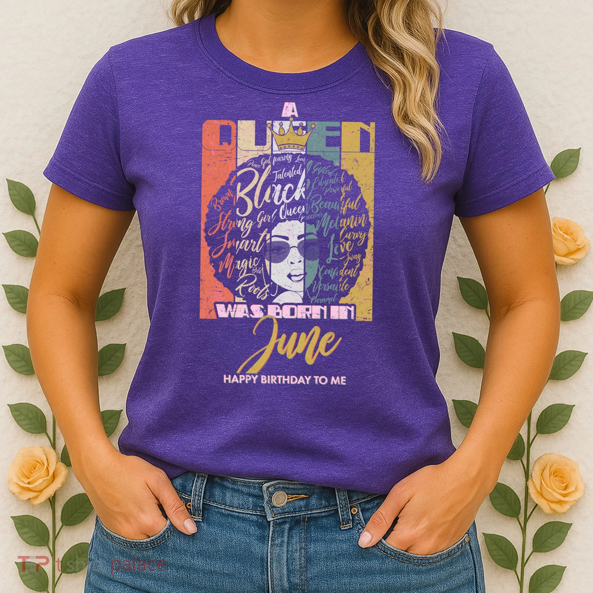 A Queen Was Born In June Women's T-Shirt