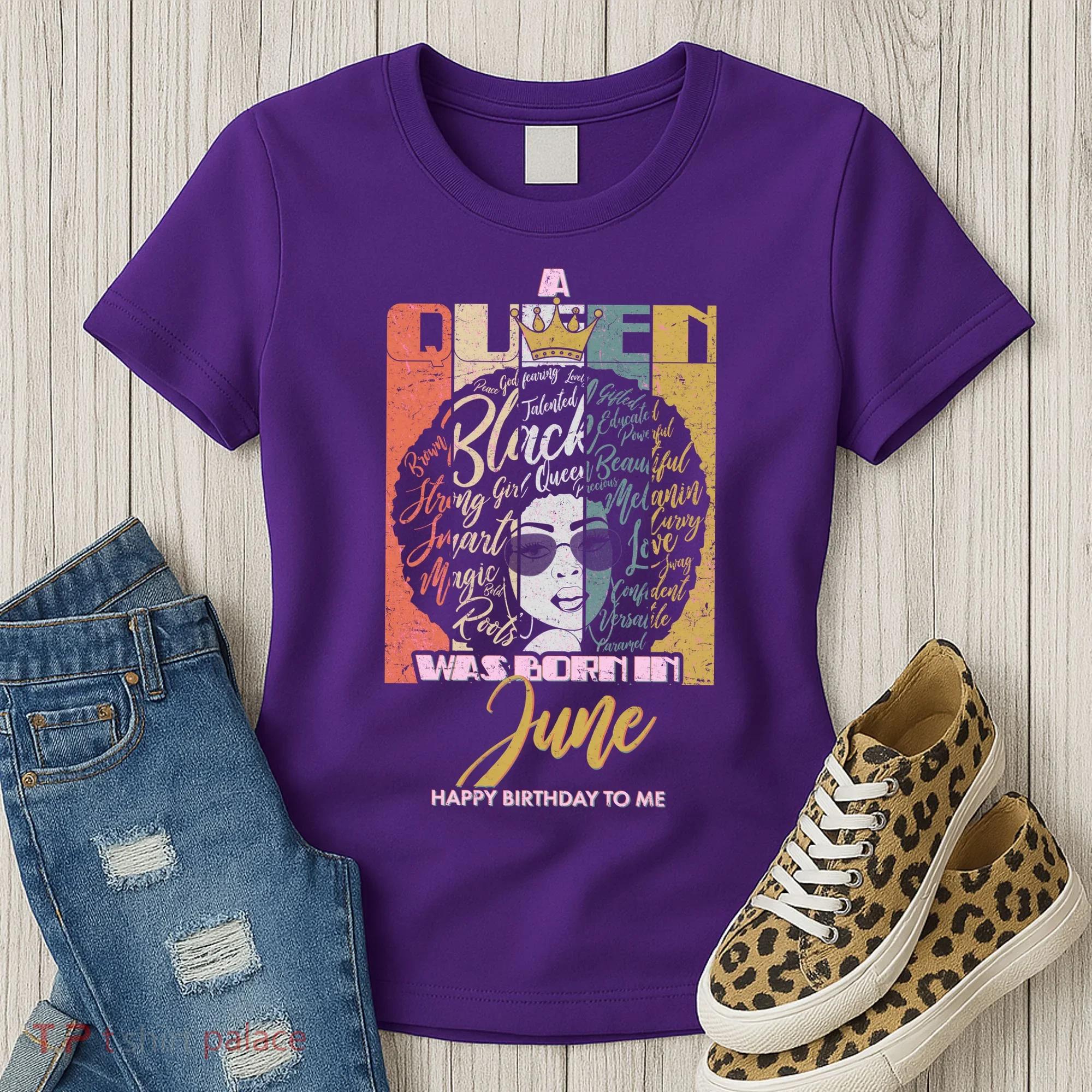 A Queen Was Born In June Women's T-Shirt