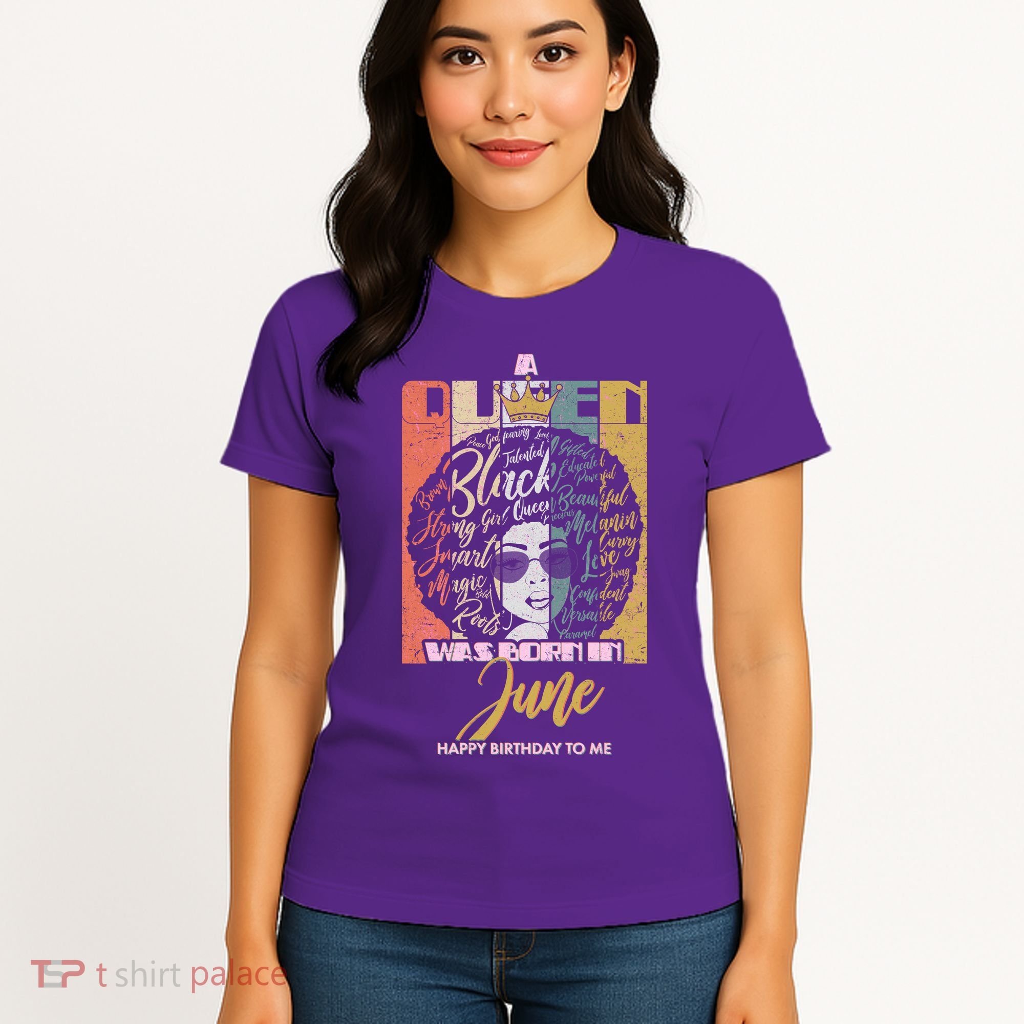 A Queen Was Born In June Women's T-Shirt