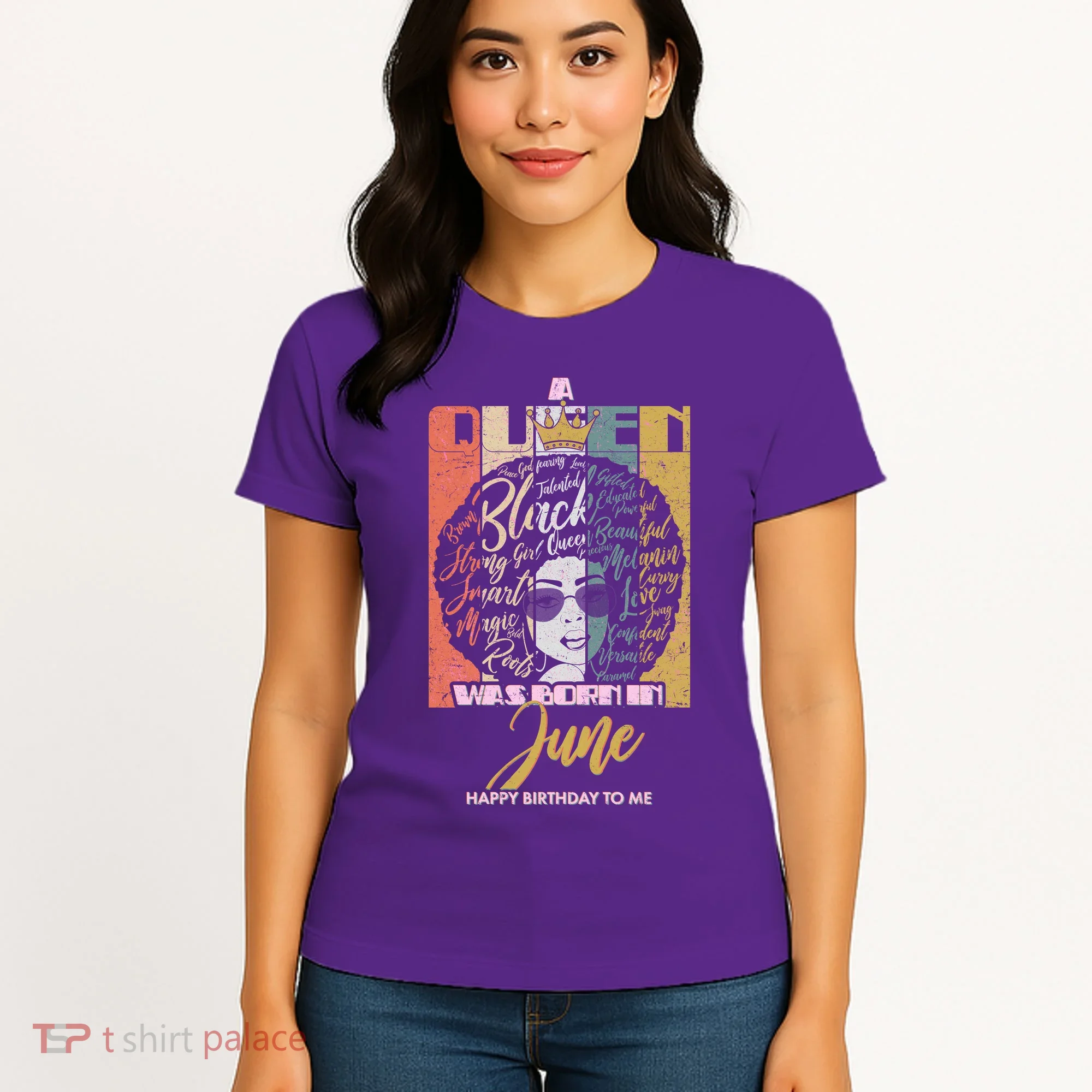 A Queen Was Born In June Women's T-Shirt