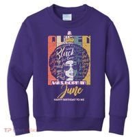 A Queen Was Born In June Kids Sweatshirt thumb 0