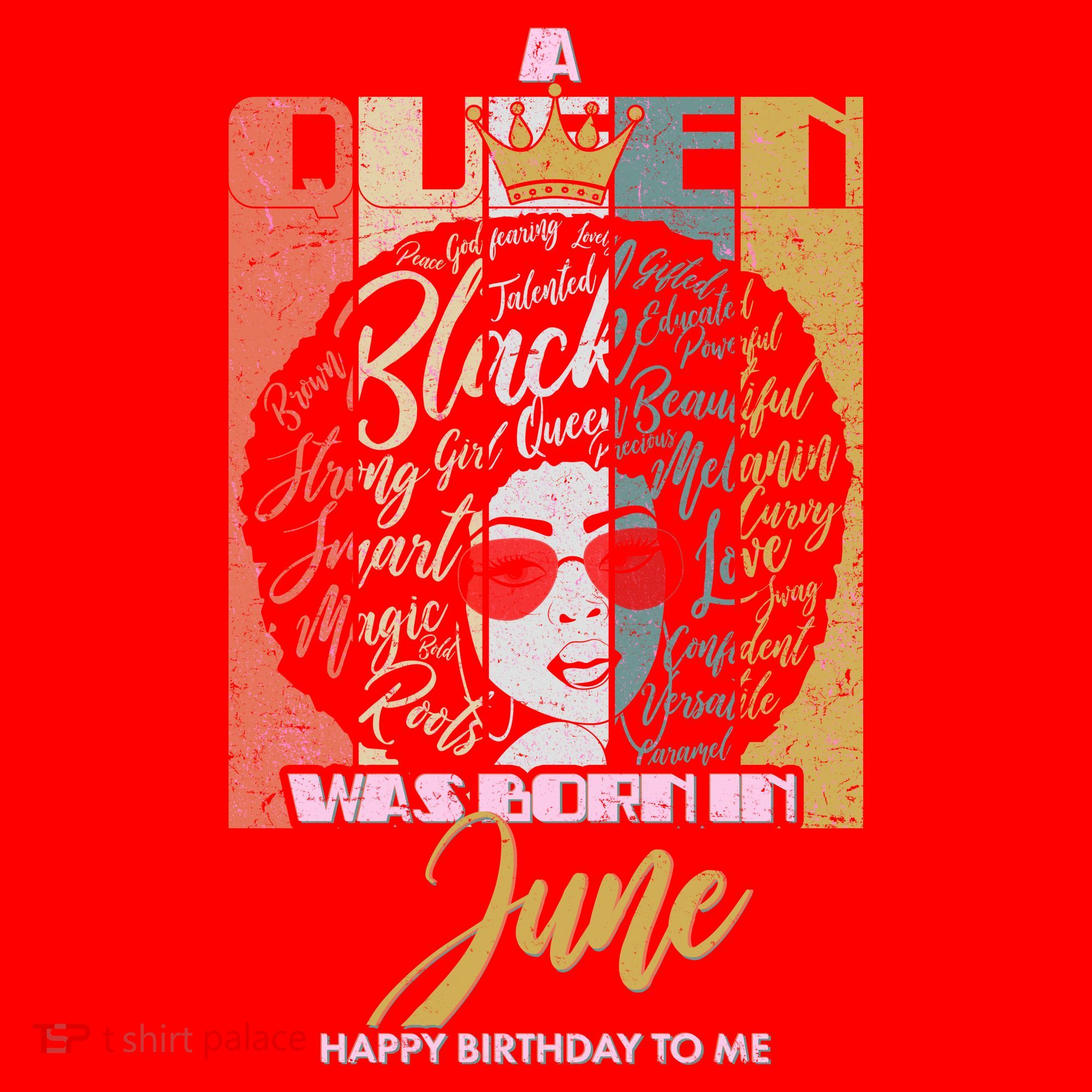 A Queen Was Born In June Santa Hat