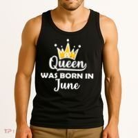 A Queen Was Born In June Birthday Tank Top thumb 3