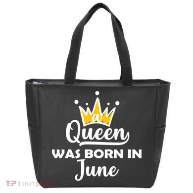 A Queen Was Born In June Birthday Tote Bag