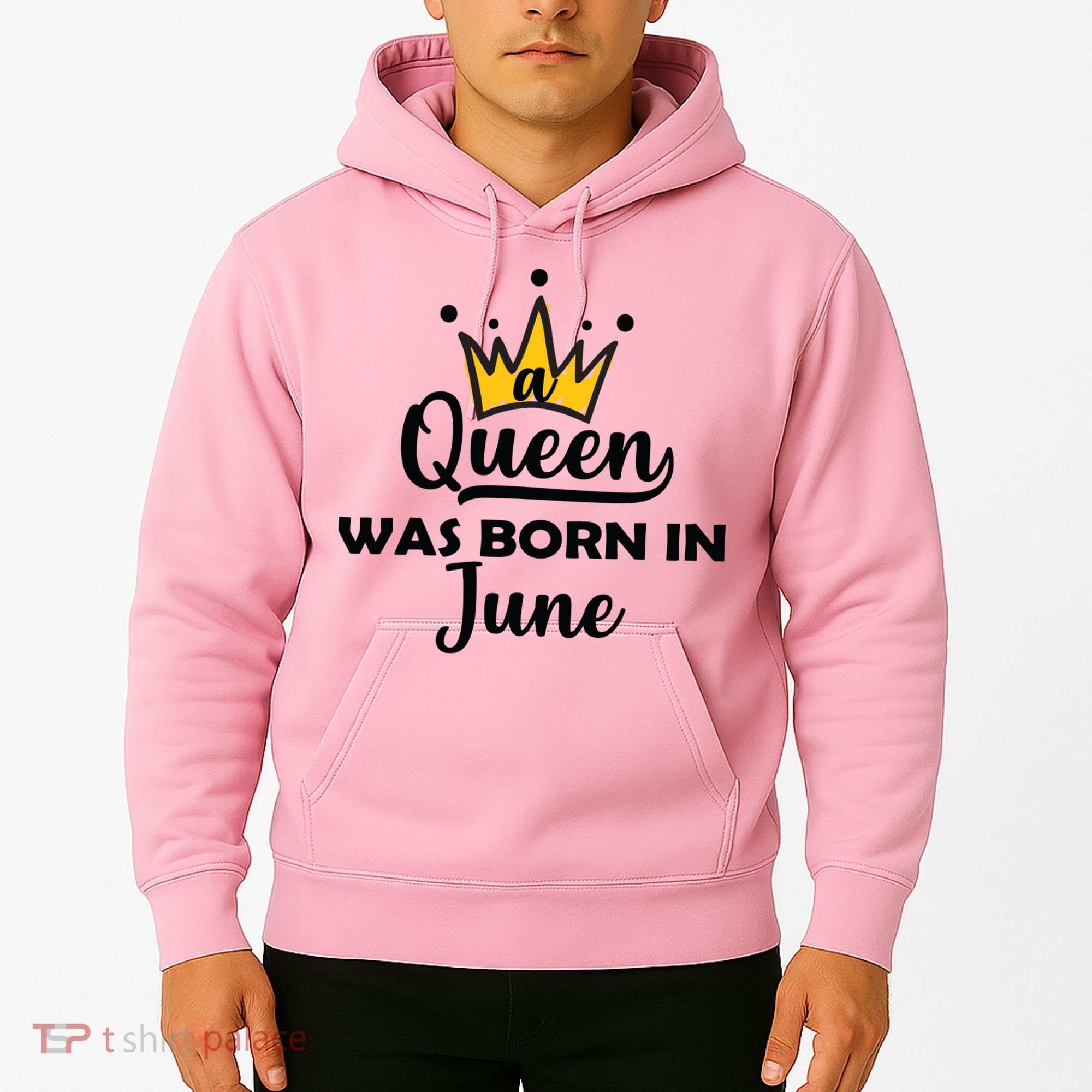 A Queen Was Born In June Birthday Hoodie