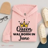A Queen Was Born In June Birthday Hoodie thumb 4