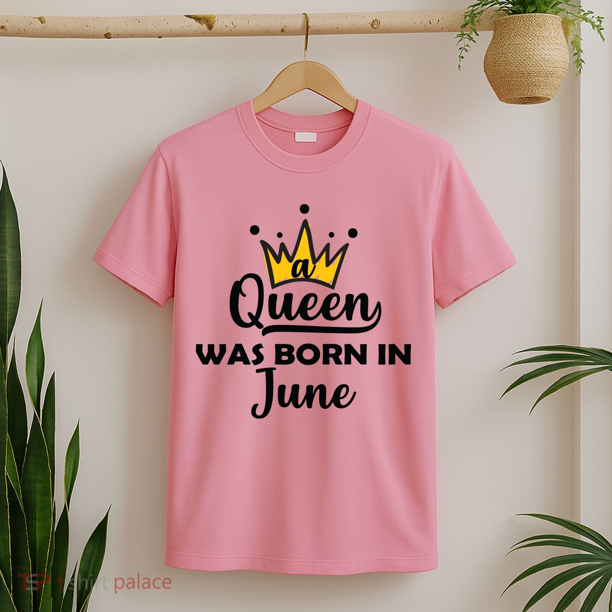 A Queen Was Born In June Birthday T-Shirt