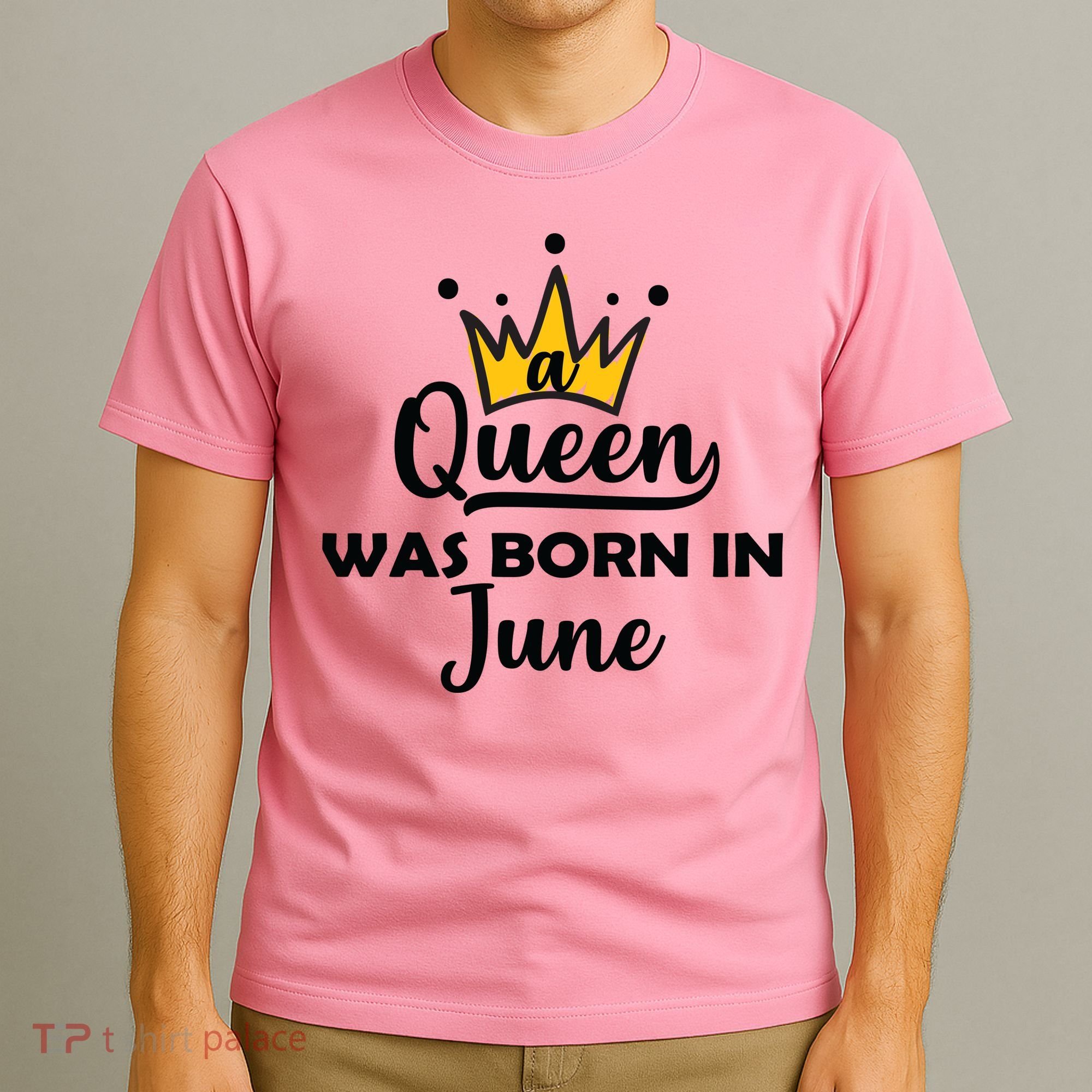 A Queen Was Born In June Birthday T-Shirt