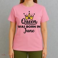A Queen Was Born In June Birthday T-Shirt thumb 4