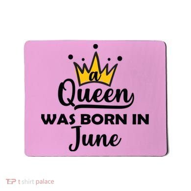 A Queen Was Born In June Birthday Mousepad