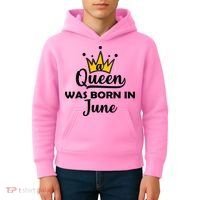 A Queen Was Born In June Birthday Kids Hoodie thumb 4
