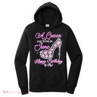 A Queen Was Born in June Fancy Birthday Women's Hoodie thumb 0