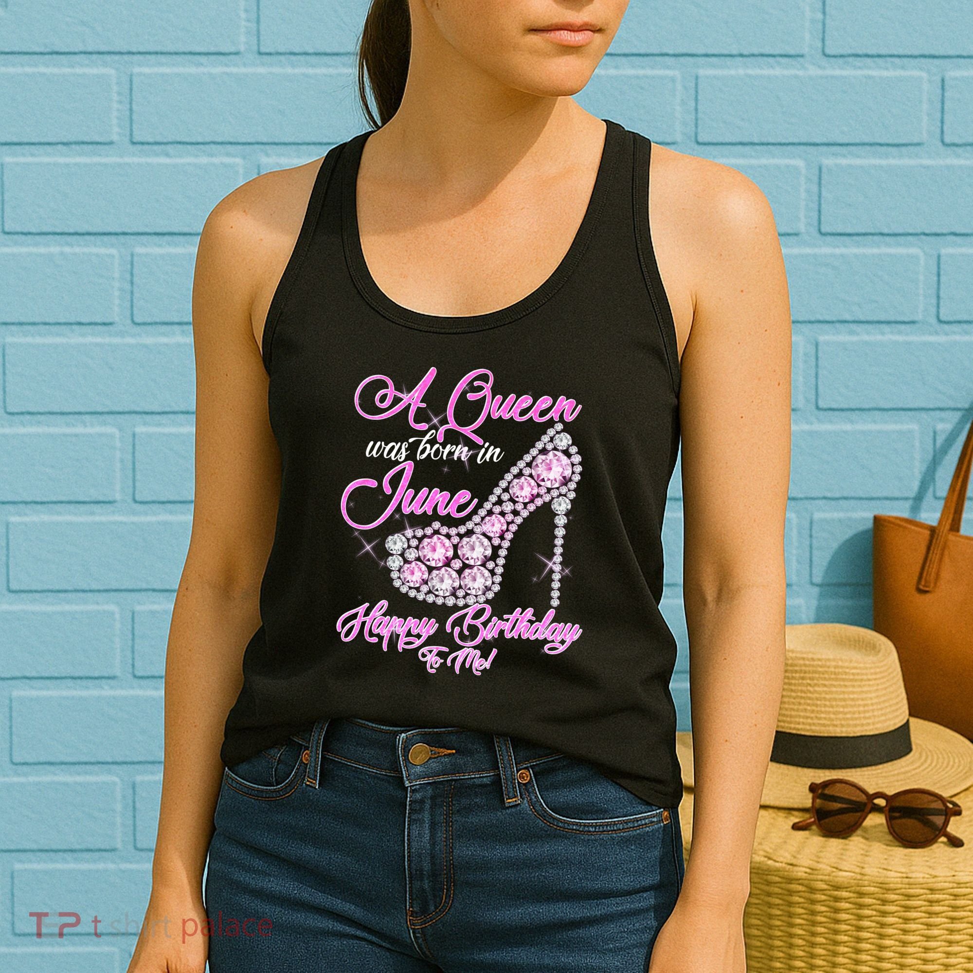 A Queen Was Born in June Fancy Birthday Women's Tank Top