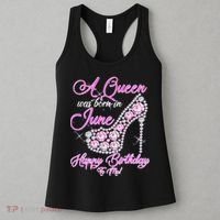 A Queen Was Born in June Fancy Birthday Women's Tank Top thumb 3