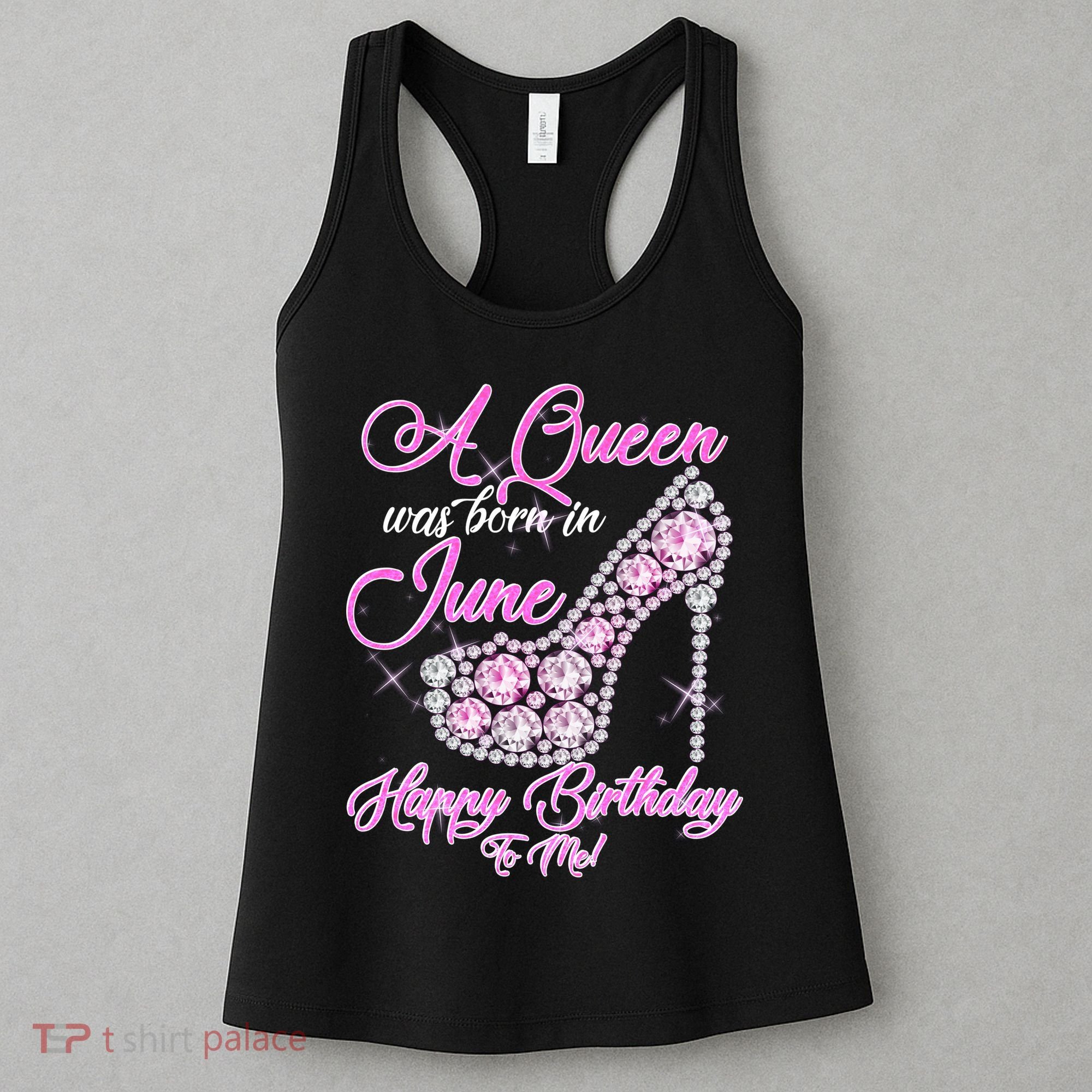 A Queen Was Born in June Fancy Birthday Women's Tank Top