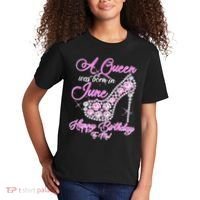 A Queen Was Born in June Fancy Birthday Kids T-Shirt thumb 2