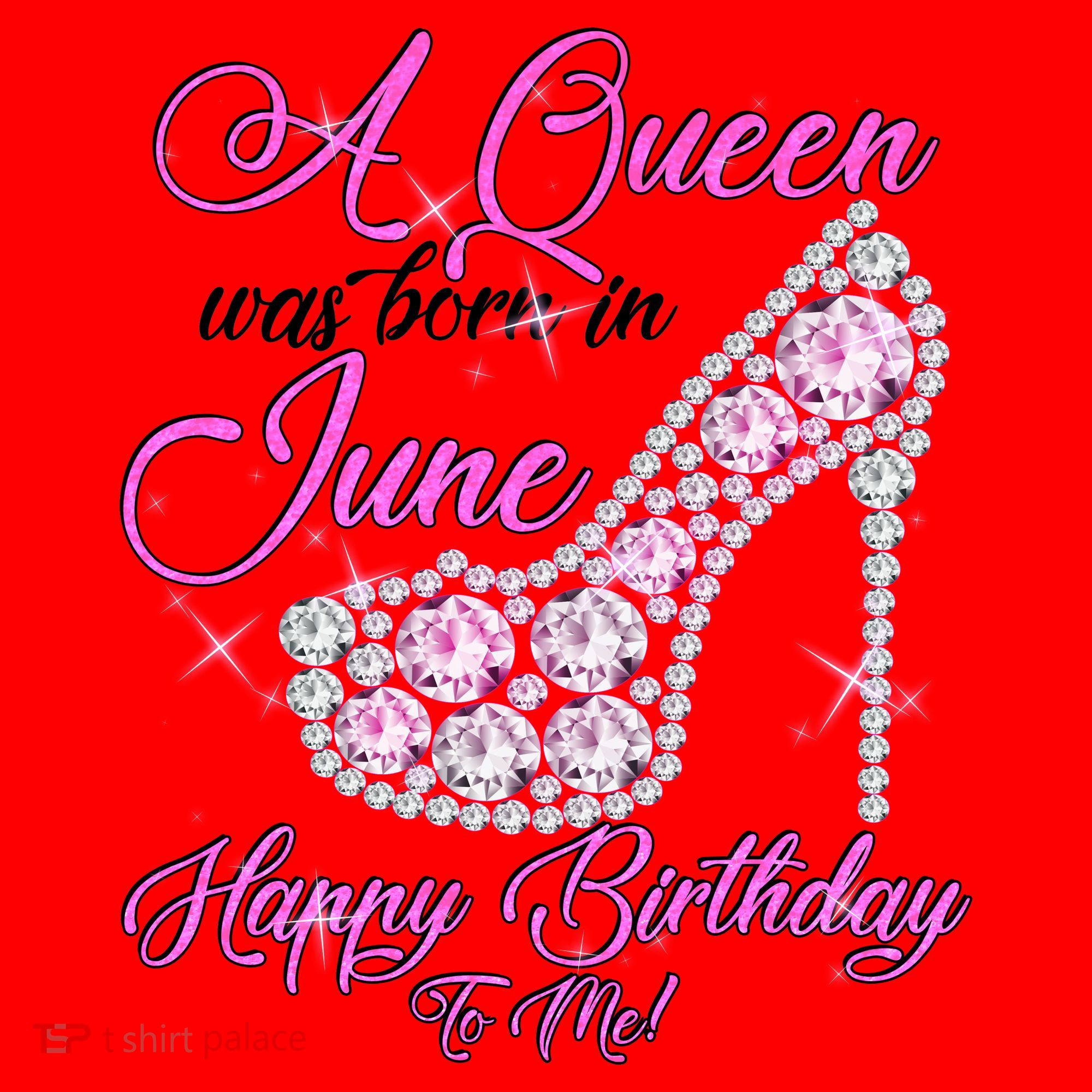 A Queen Was Born in June Fancy Birthday Santa Hat